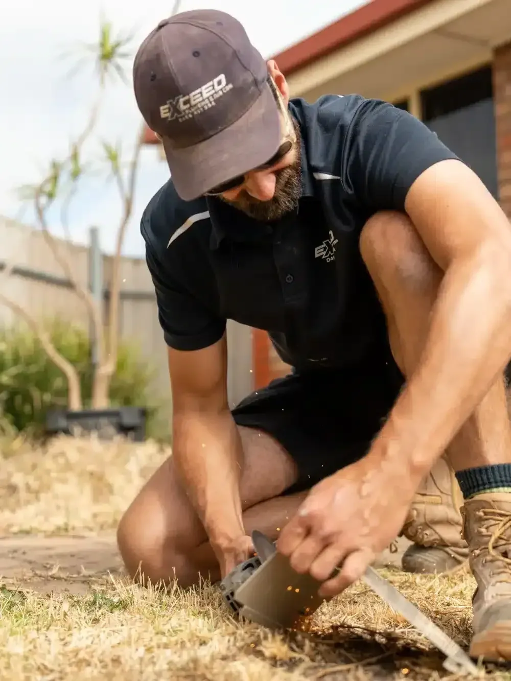 A Broadview plumber at work on a job